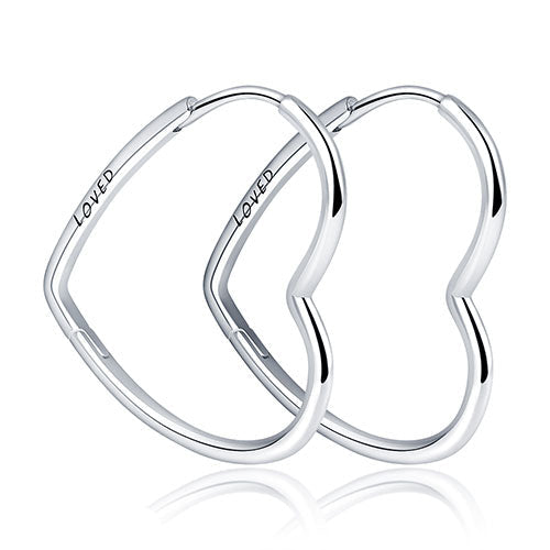Pendientes De Aro Corazón Loved Plata / Oro / Oro Rosa