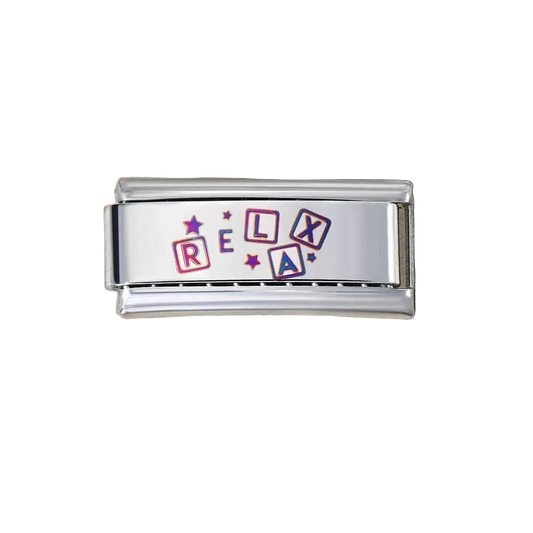 Charm Largo Para Brazalete Italiano Tornasol Relax