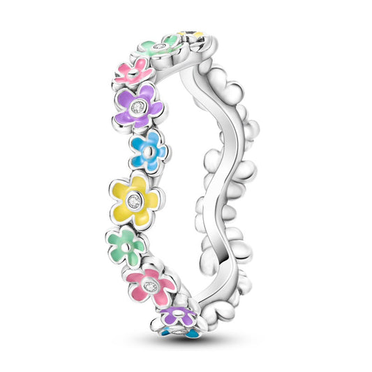Anillo Floral Colorido