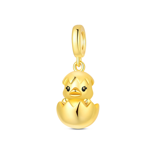 Charm Colgante Pollito Dorado