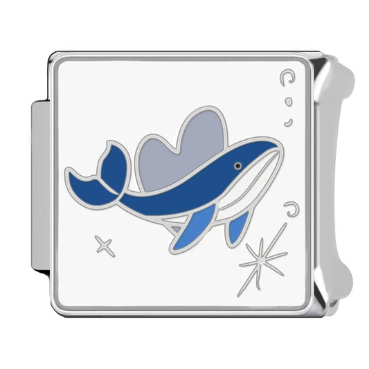 Charm Para Brazalete Italiano Ballena Azul