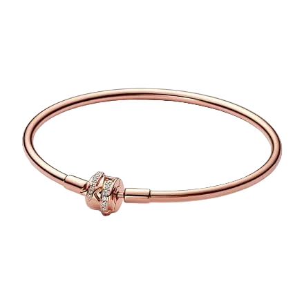 Brazalete Rígido Con Broche De Estrella Fugaz Plata / Oro