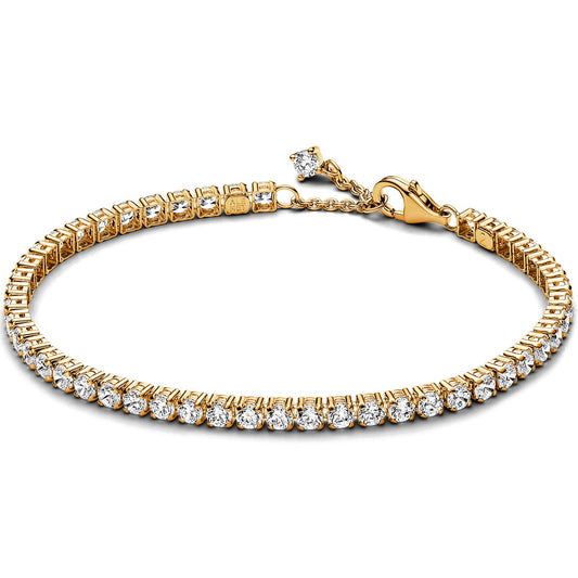Brazalete Timeless Zircónias Zafiro / Oro