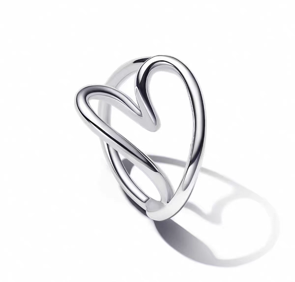 Anillo Corazón De Amor Plata / Oro