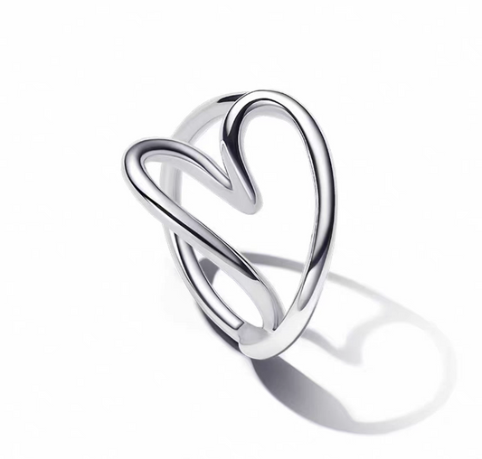 Anillo Corazón De Amor Plata / Oro