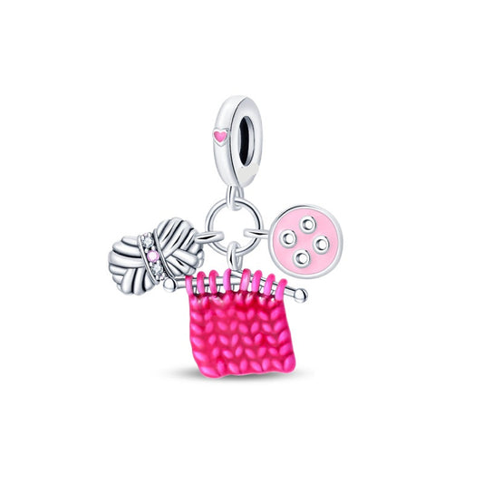 Charm Colgante Triple Suéter Tejedor