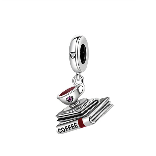 Charm Colgante Café Y Libros