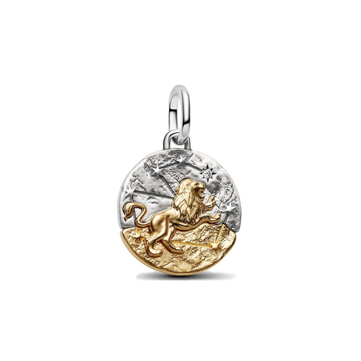 Charm Colgante Medallón Signos Zodiacales Doble Tono