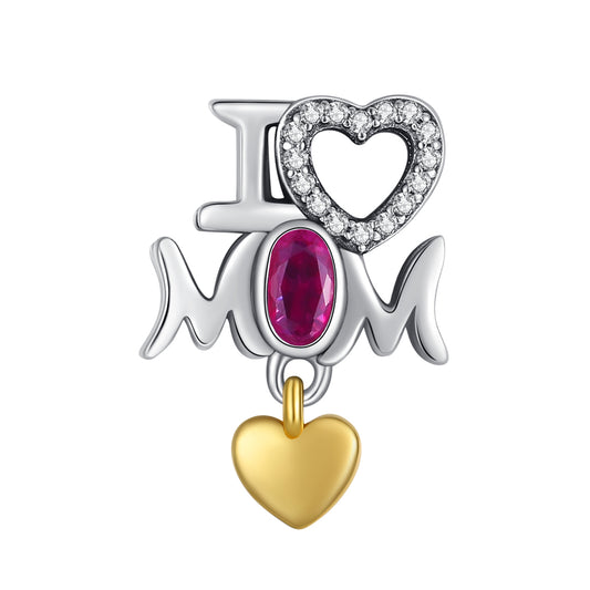 Charm Colgante Regalo "Amo a Mamá"