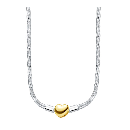 Collar De Corazón De Oro