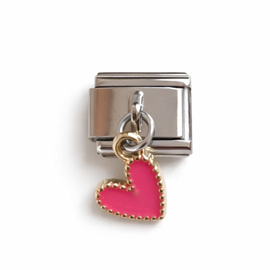 Charm Para Brazalete Italiano Corazón Colgante