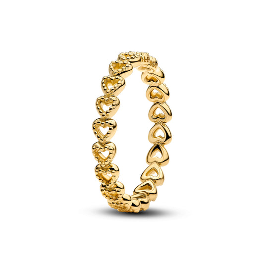 Anillo Corazones Textura