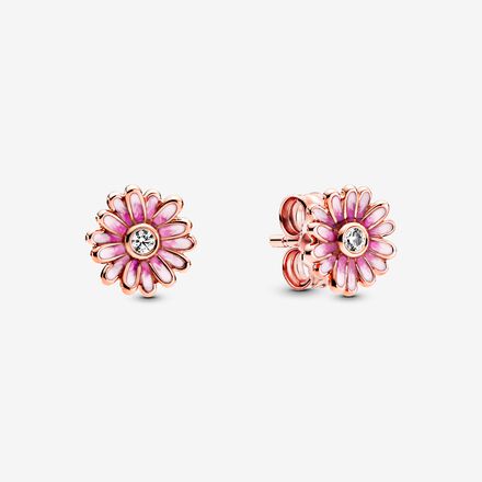 Pendientes De Botón Lilium Gerbera