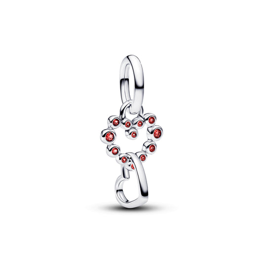 Charm Colgante Corona De Corazones