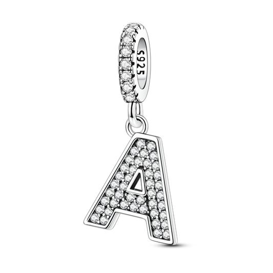 Charm Colgante Con Letra Del Alfabeto A-Z