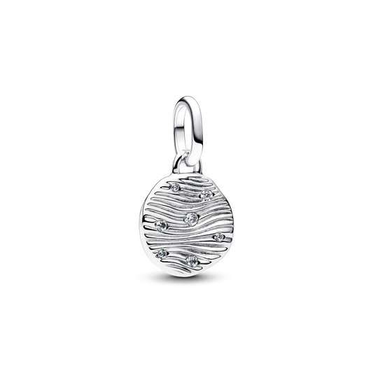 Charm Colgante Planeta Jupiter Plateado
