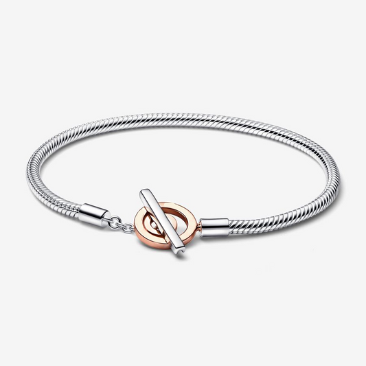 Brazalete Esfera Dorada Con Barra T