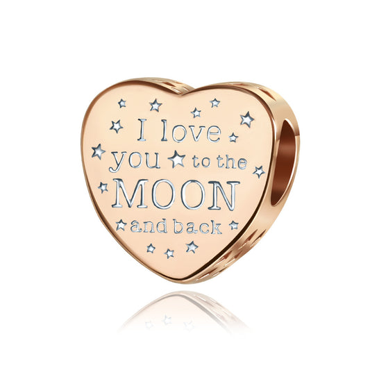 Charm Love You To The Moon & Back Plata / Oro