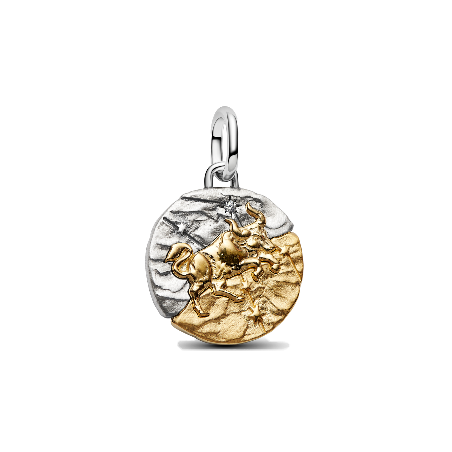 Charm Colgante Medallón Signos Zodiacales Doble Tono