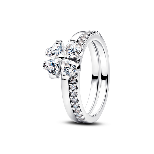 Set Anillos Apilables Flor