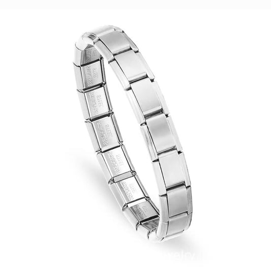 Brazalete Italiano Plateado