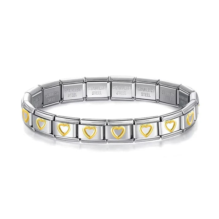 Brazalete Italiano Corazones
