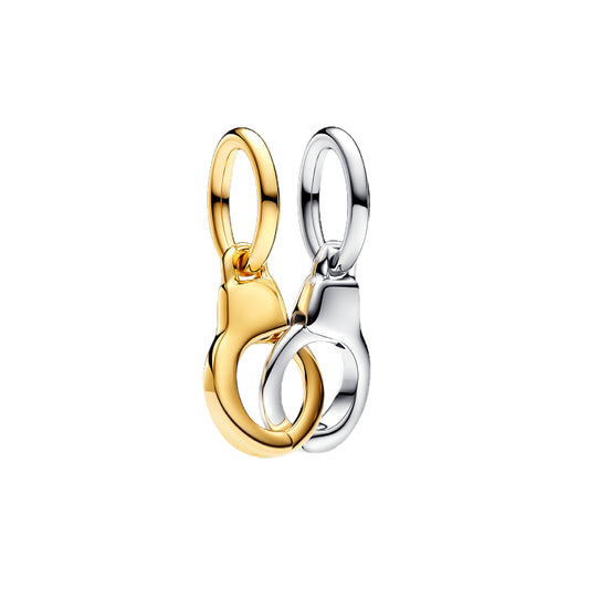 Charm Colgante Divisible Esposas Plateado Y Dorado