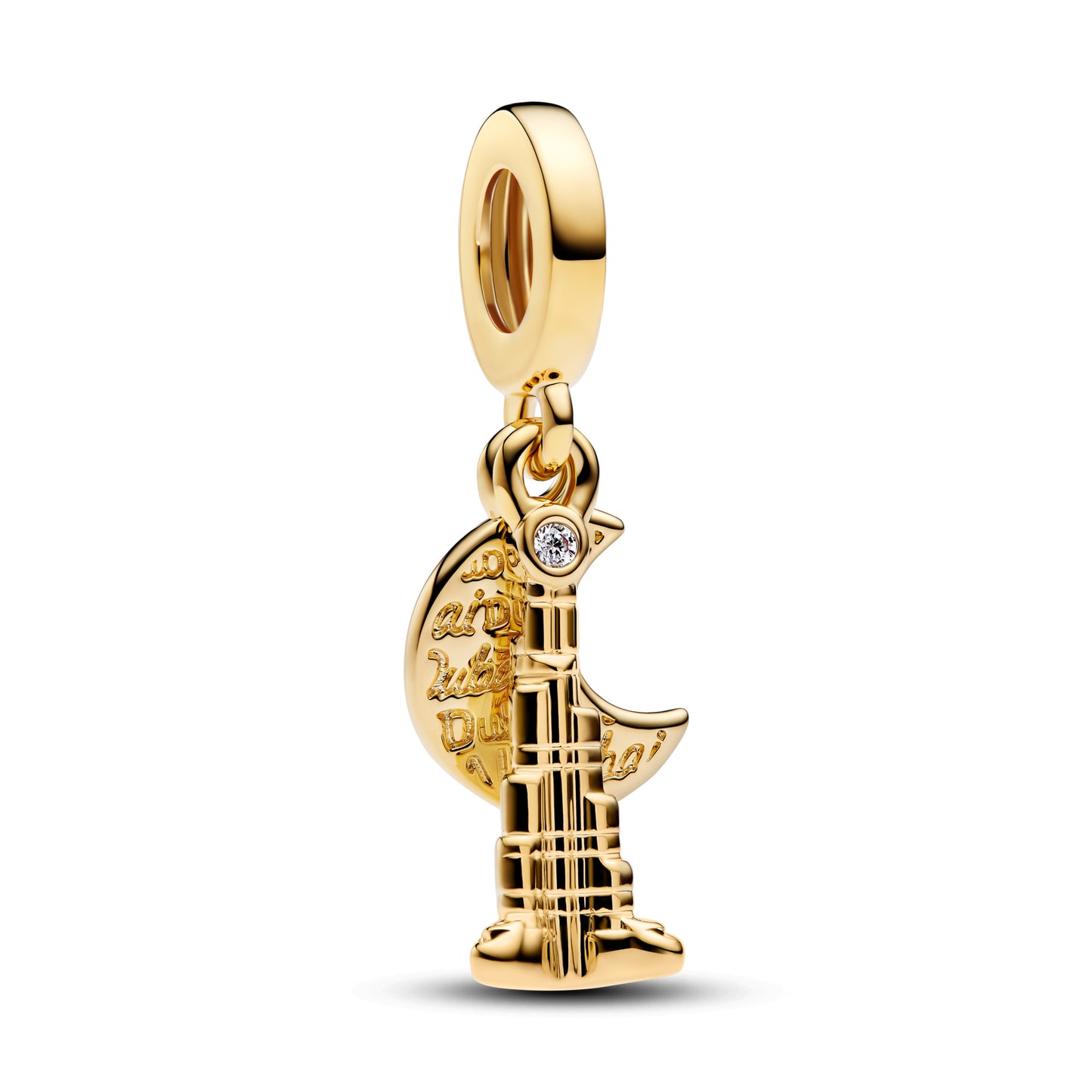 Charm Colgante Golden Dubai Skyline