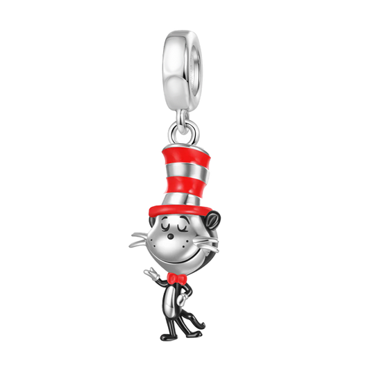 Charm Colgante El Gato Con Sombrero