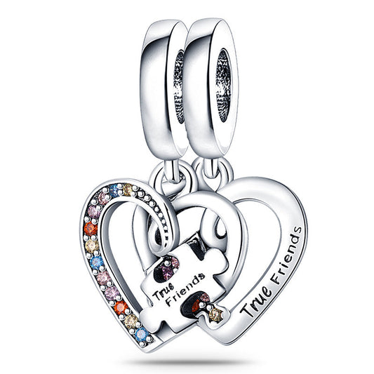 Charm Colgante Amistad "True Friends" Rompecabezas