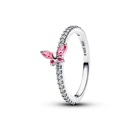 Anillo Mariposa Rosa