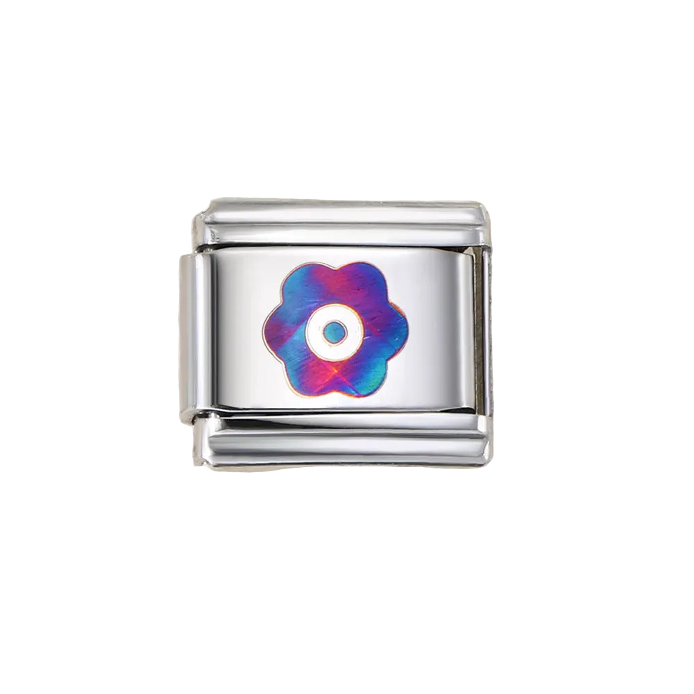 Charm Para Brazalete Italiano Tornasol Flor
