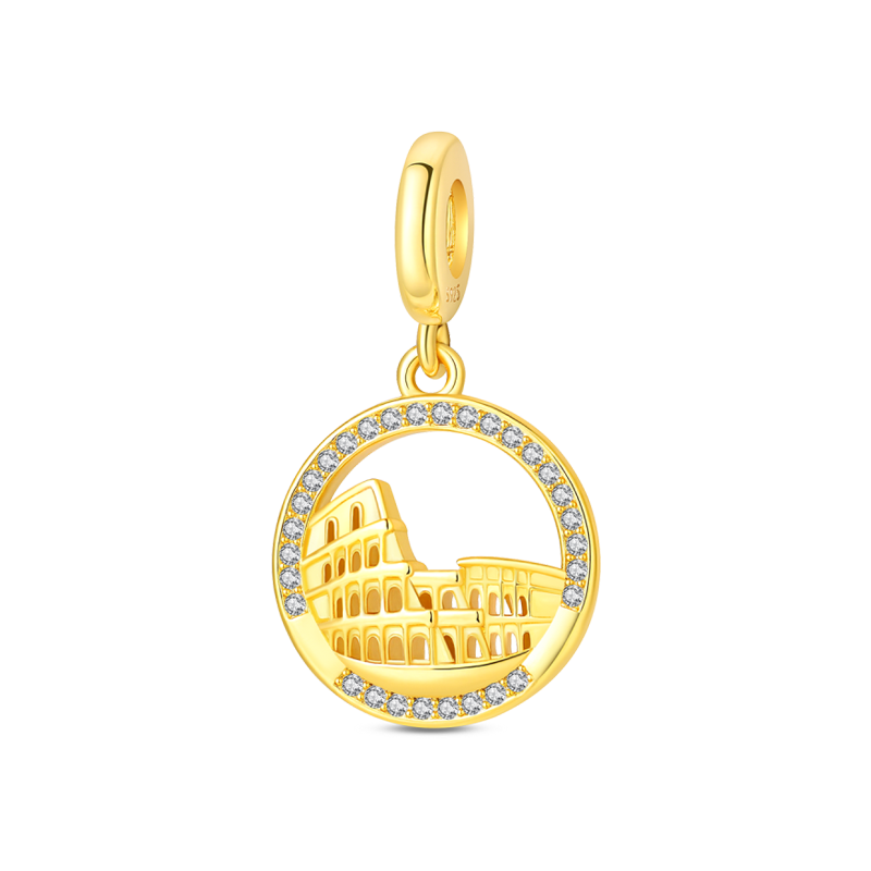 Charm Colgante Coliseo Romano Dorado