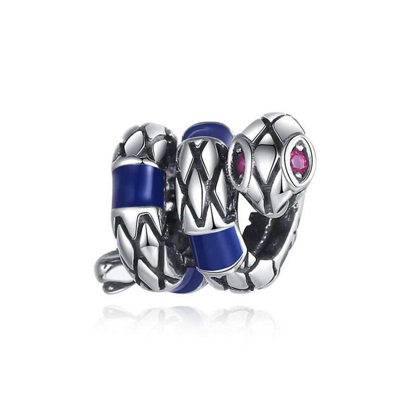 Charm De Serpiente Plateada