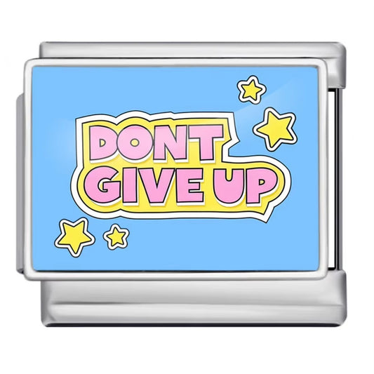 Charm Para Brazalete Italiano Don´t Give Up