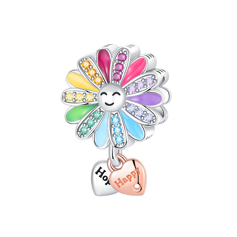 Charm Flor De Sol Feliz