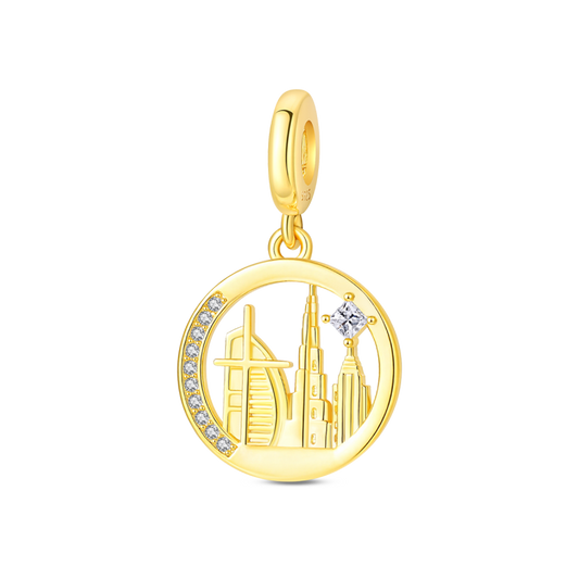 Charm Colgante Dubai Dorado