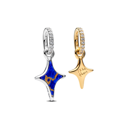 Charm Duo  Colgante Estrellas