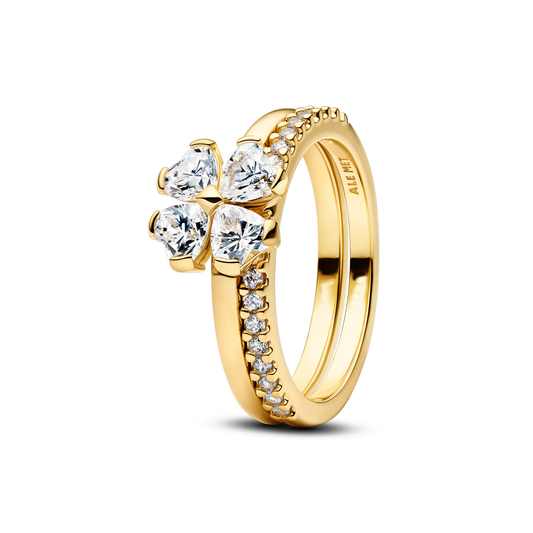 Set Anillos Apilables Flor