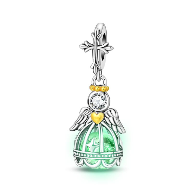 Charm Colgante Ángel Protector / Glow In The Dark
