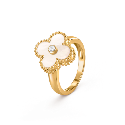 Anillo Alhambra Oro Amarillo, Nácar