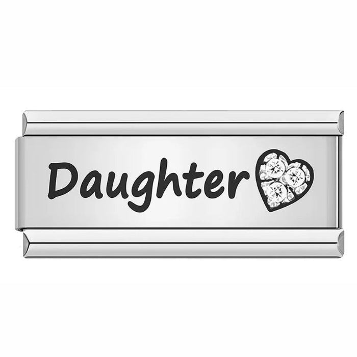 Charm Largo Para Brazalete Italiano Hija