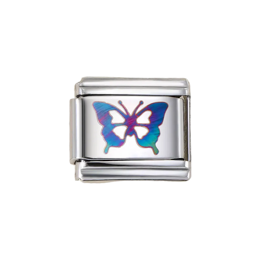 Charm Para Brazalete Italiano Tornasol Mariposa