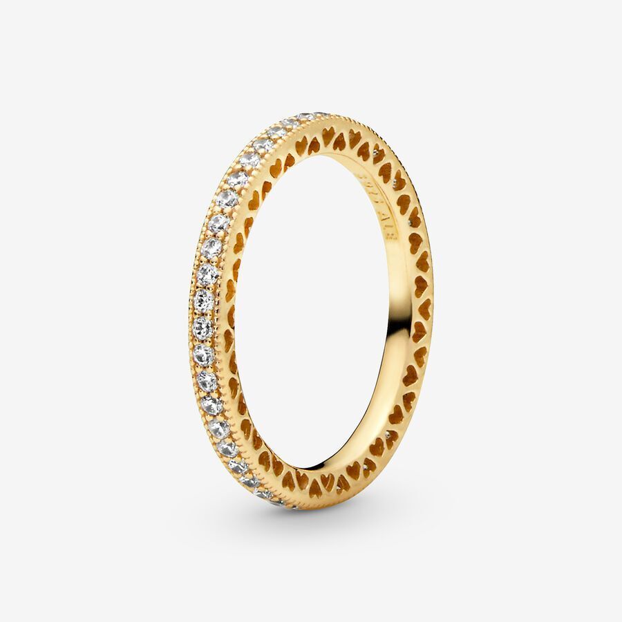 Anillo Corazones Pavé
