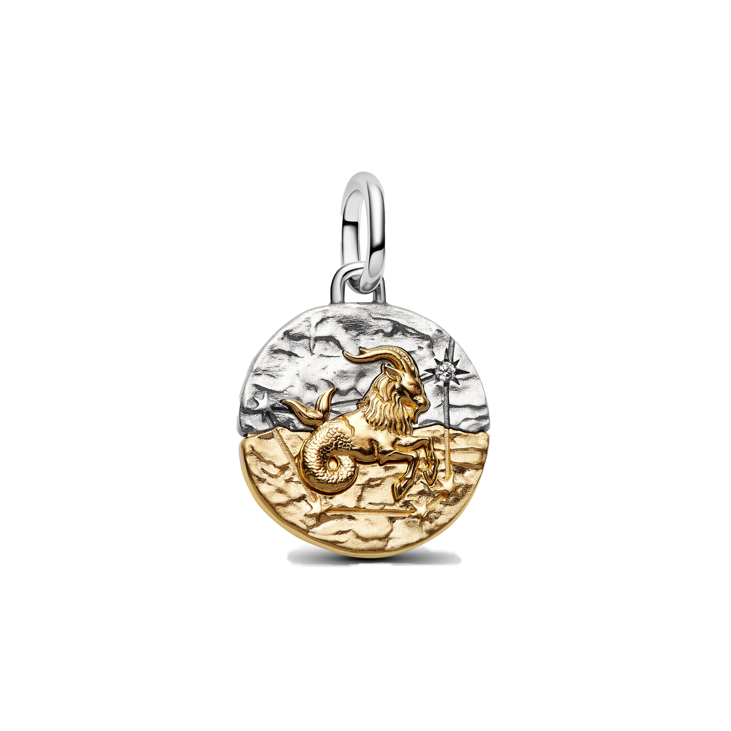 Charm Colgante Medallón Signos Zodiacales Doble Tono