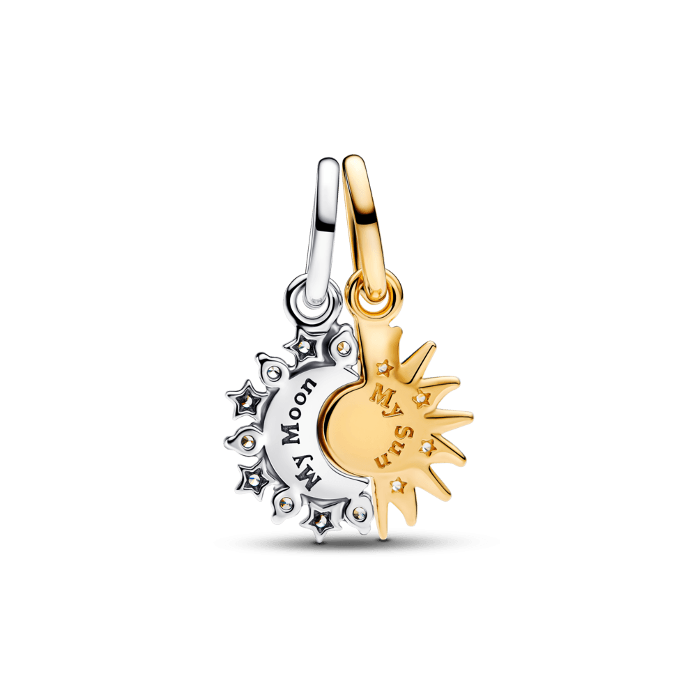 Charm Colgante Sol Celestial Y Luna Azul Celeste (Set)🌞🌜