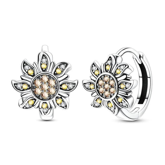 Pendientes De Aro Sol De Primavera