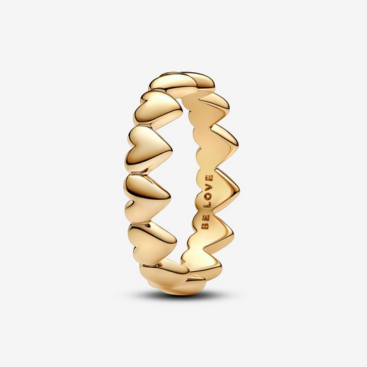 Anillo Cadena Corazones