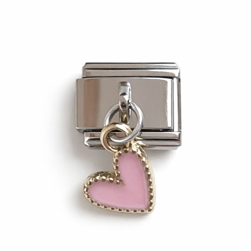 Charm Para Brazalete Italiano Corazón Colgante