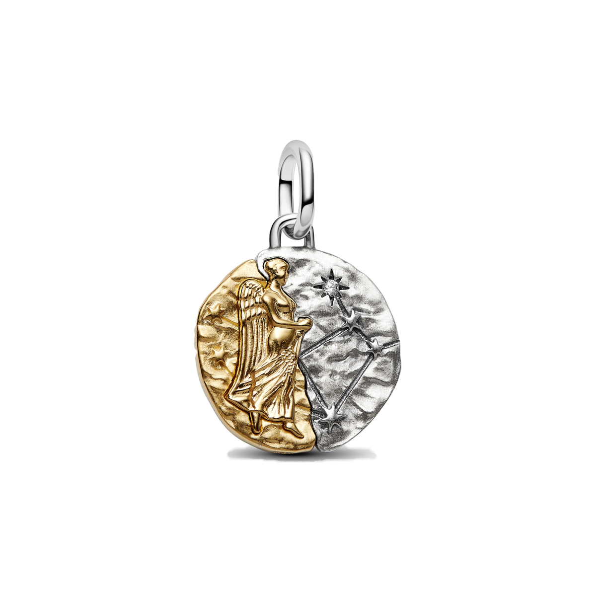 Charm Colgante Medallón Signos Zodiacales Doble Tono